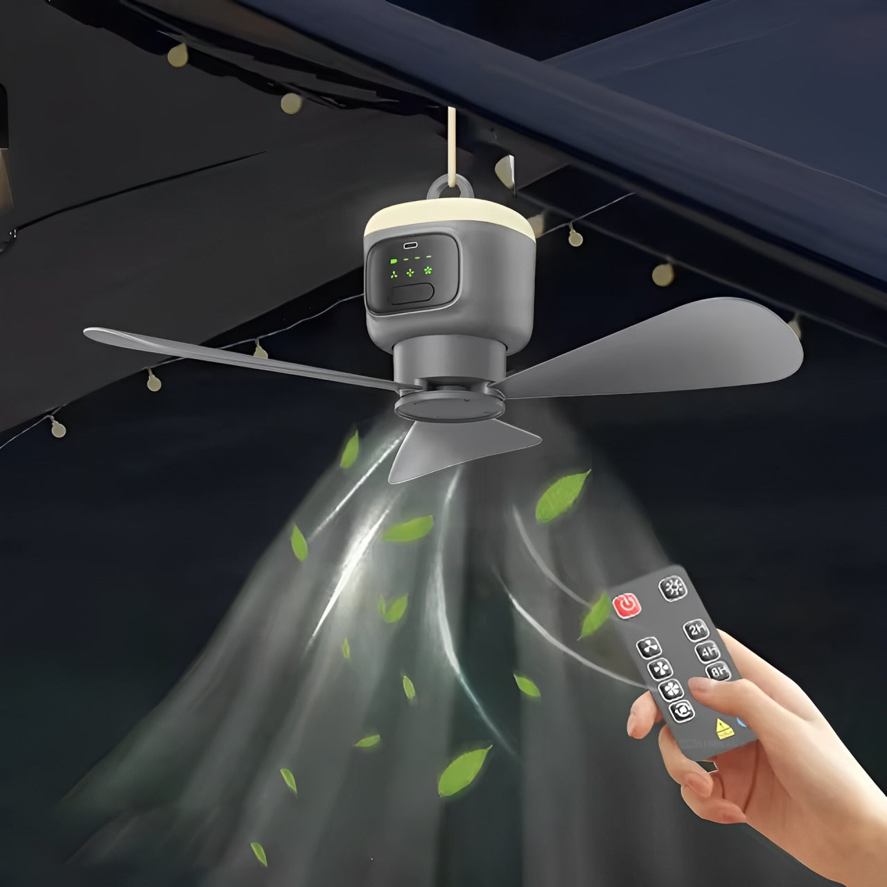 Wireless Ceiling Fan – Remote Control and Long Battery Life 