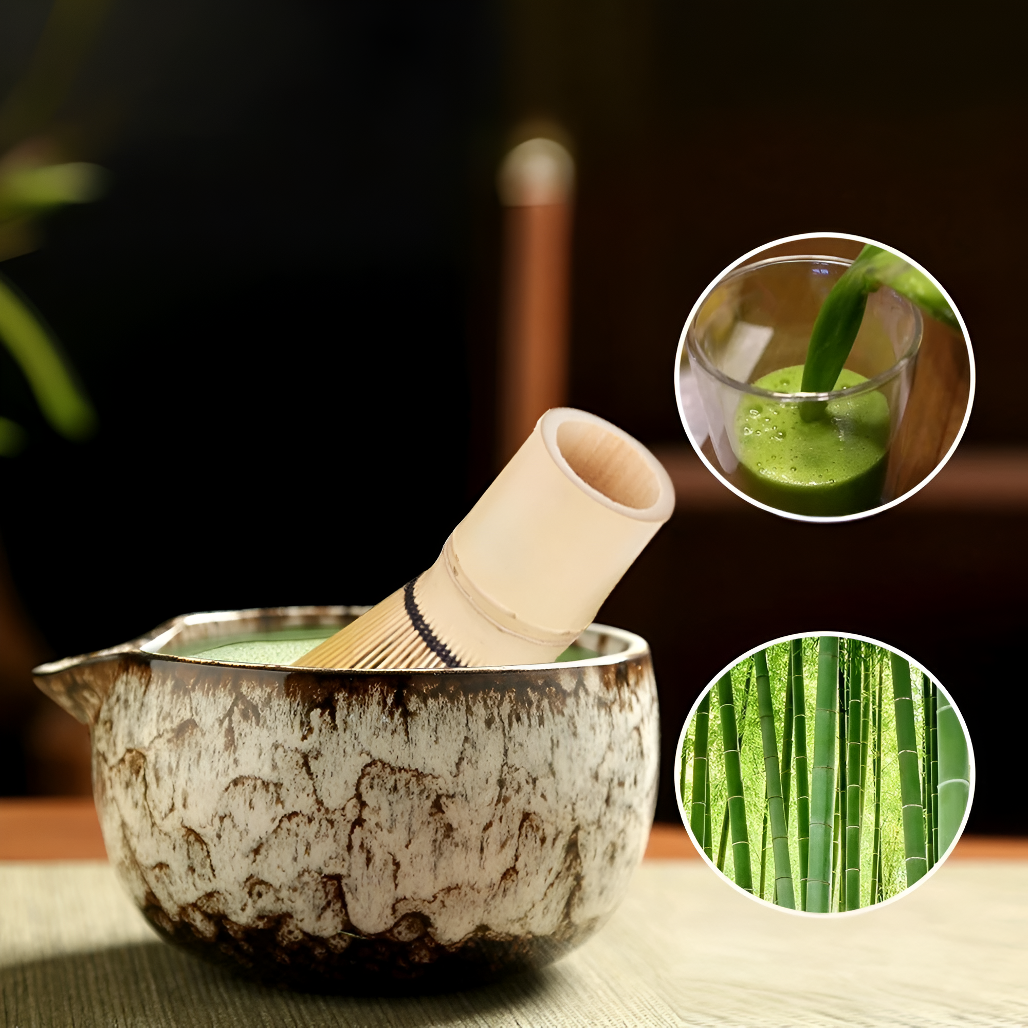 Σετ προετοιμασίας Matcha 6 τεμαχίων - Χειροποίητη κομψότητα και εκλεπτυσμένη γεύση