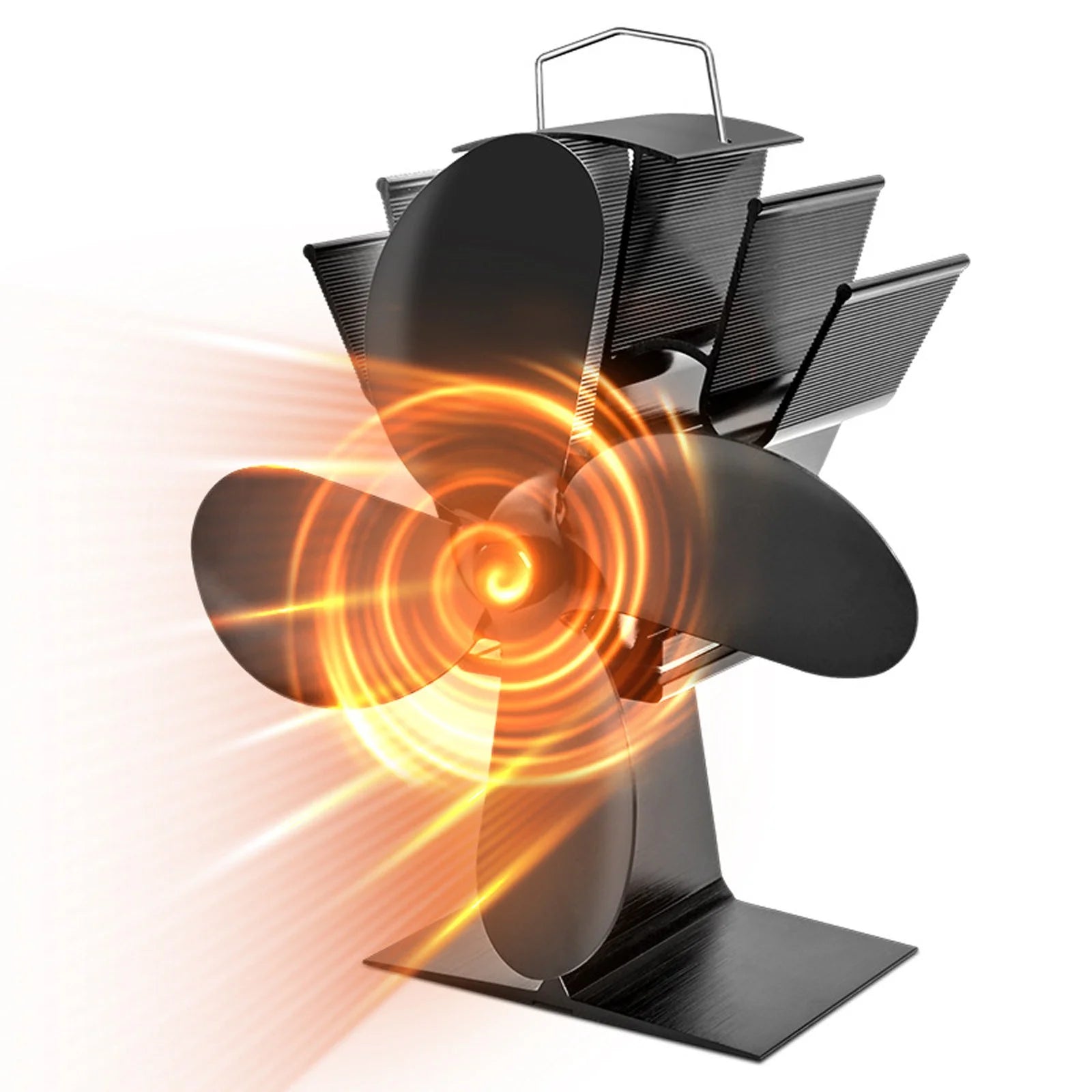 Wentylator kominkowy 5-łopatkowy — Optymalne rozprzestrzenianie ciepła 