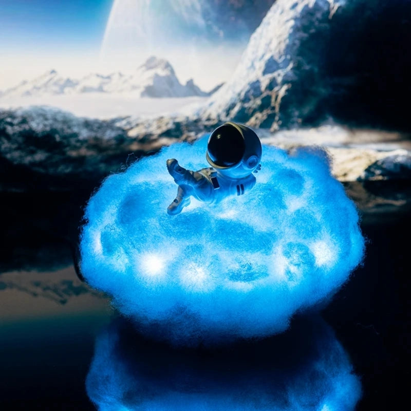 Lampe Décorative Nuage Astronaute – Évasion Lumineuse Et Magique