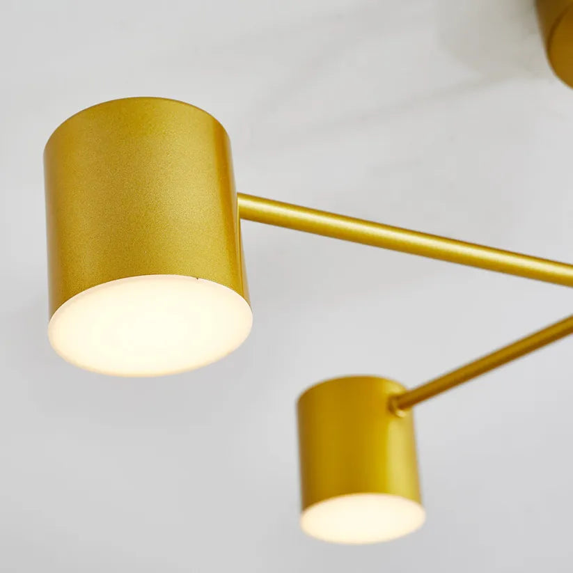 Moderni kattovalaisin 6 käännettävällä LED-päällä – monipuolinen valaistus ja tyylikäs muotoilu 