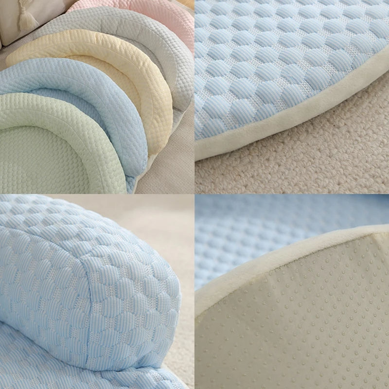 Okrągły Chłodzący Dywan – Z Podwyższoną Strefą Wypoczynku 