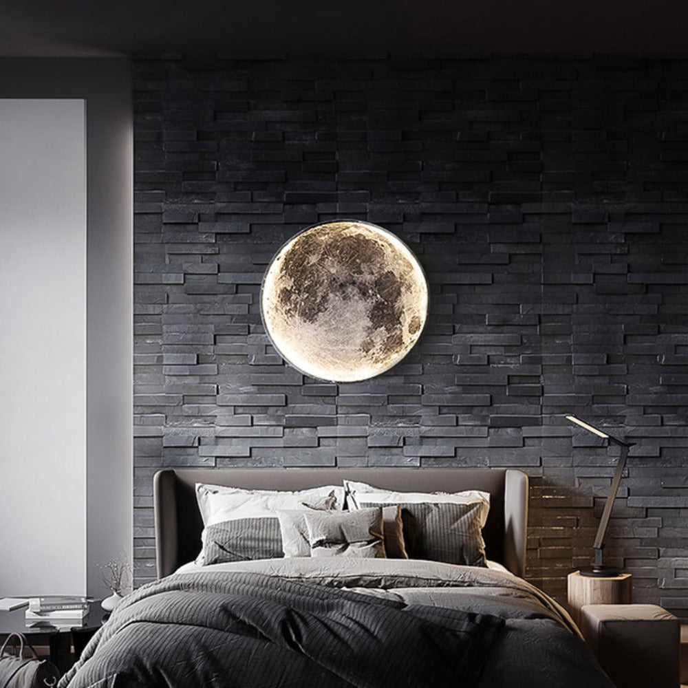 مصباح حائط 3D LED - قمر لخلق جو فريد 