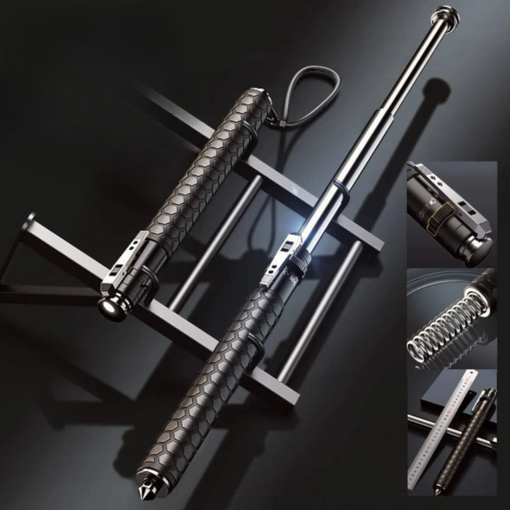 Skládací turistická hůl – Osvětlení a stabilita 