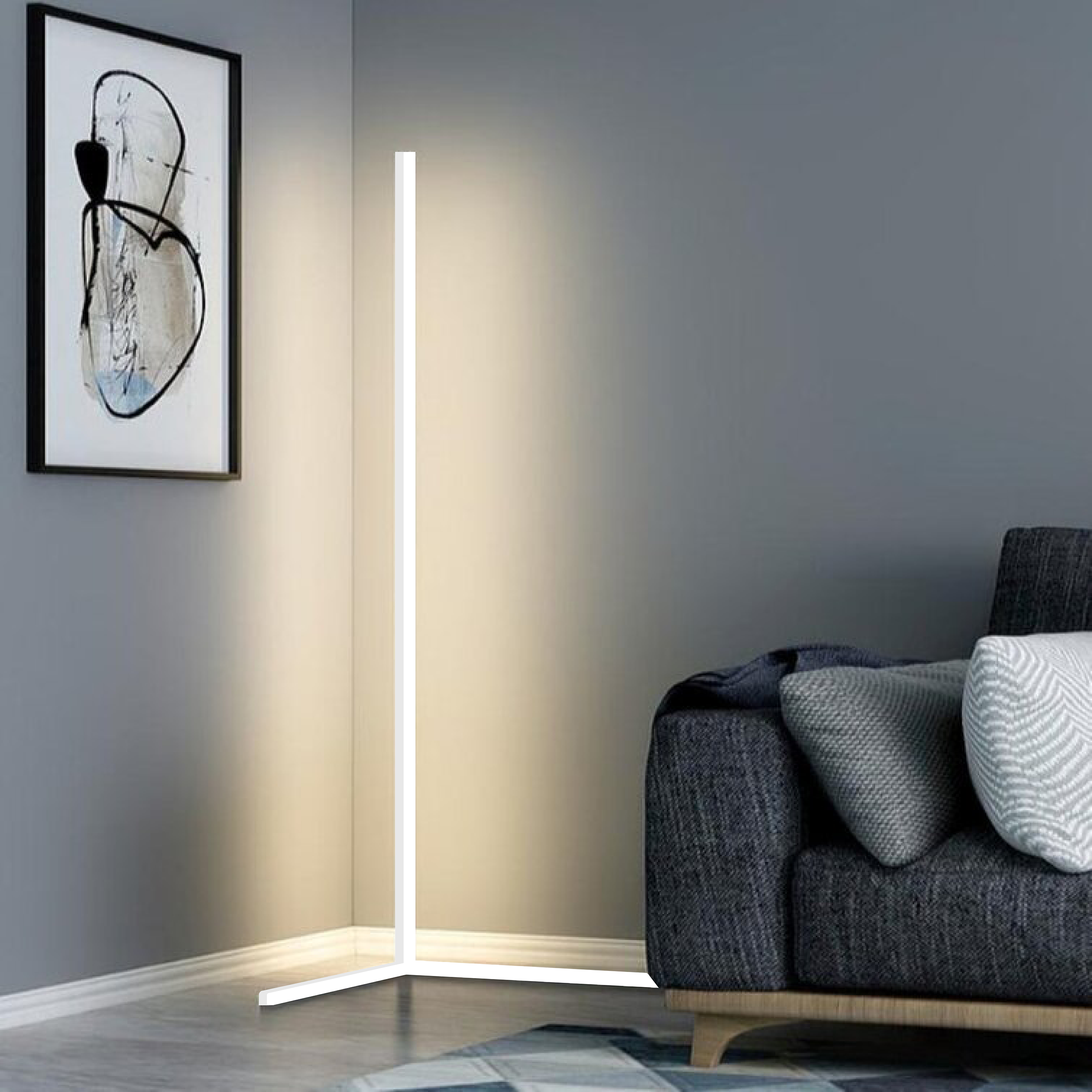 LED Hoeklamp – Sfeerverlichting en Minimalistisch Ontwerp 