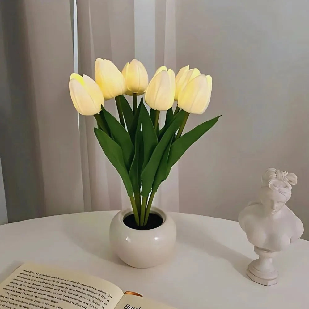 Dekoratív Tulipán Lámpa – Meleg és Finom Hangulat 