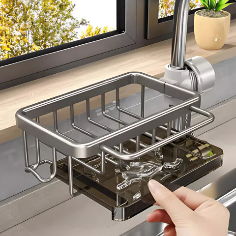 Suport de burete compact pentru robinet – Organizare ingenioasă și economisire de spațiu 